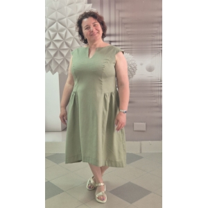 Rochie din in natural
